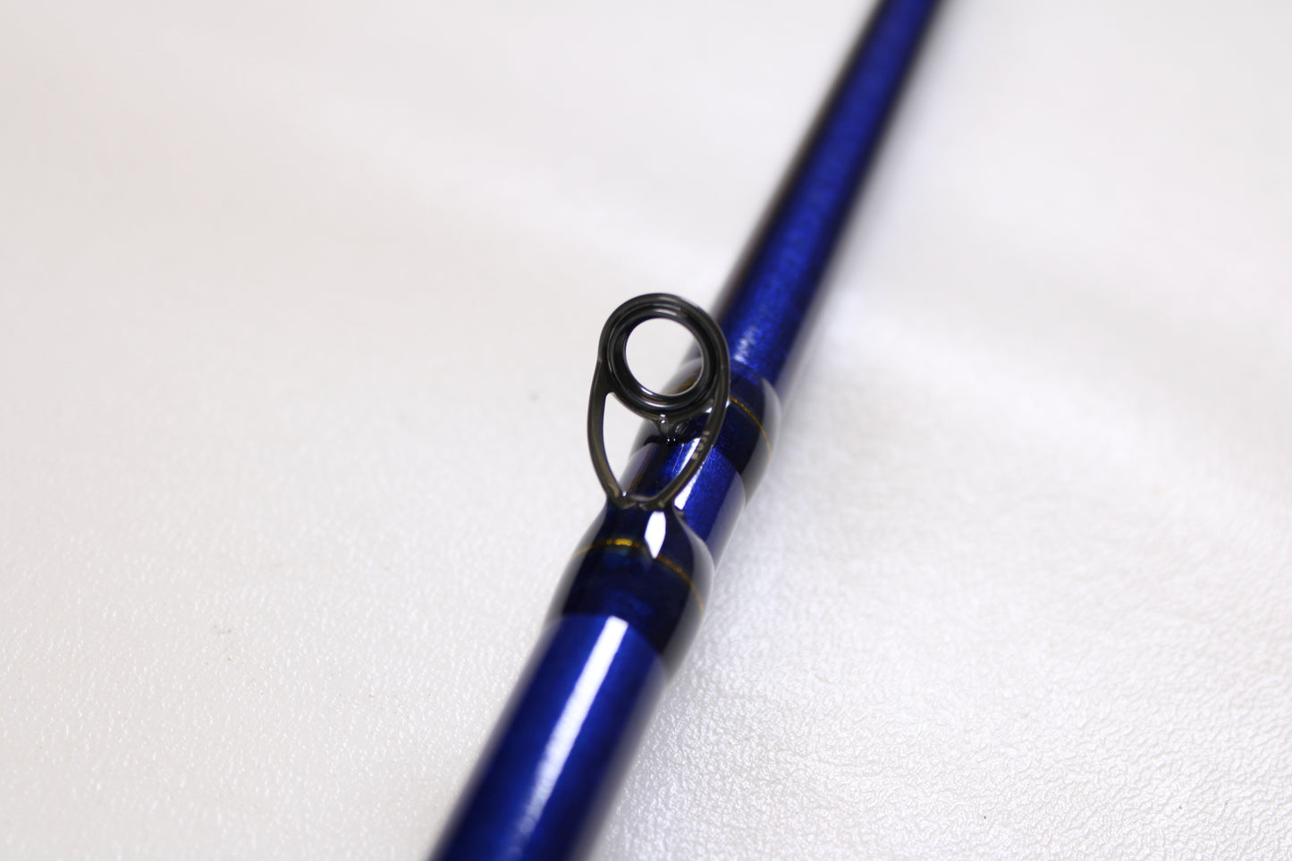 Close-up of a St. Croix Legend Tournament Pike LTPC244XHF2 Big Spinnerbait Topwater 8'0" XH 2 Piece Used Casting Rod in mint condition, ideal for those trading in or upgrading gear for store credit.