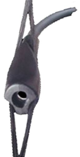 Close-up of a TruGlo Truglo Peep Sight Centra Standard Peep, showcasing its precise circular aperture and durable metal frame against a white background, illustrating the product’s accuracy and reliability.