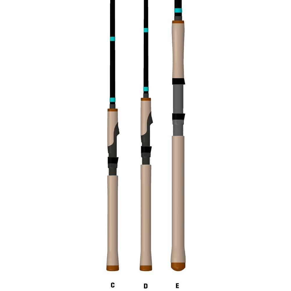 The G. Loomis GCX Inshore Spinning Rod 842S MGM 7'0" Medium Mag Moderate (12975-01) is shown with a beige grip and Fuji reel seat, displayed against a white background.