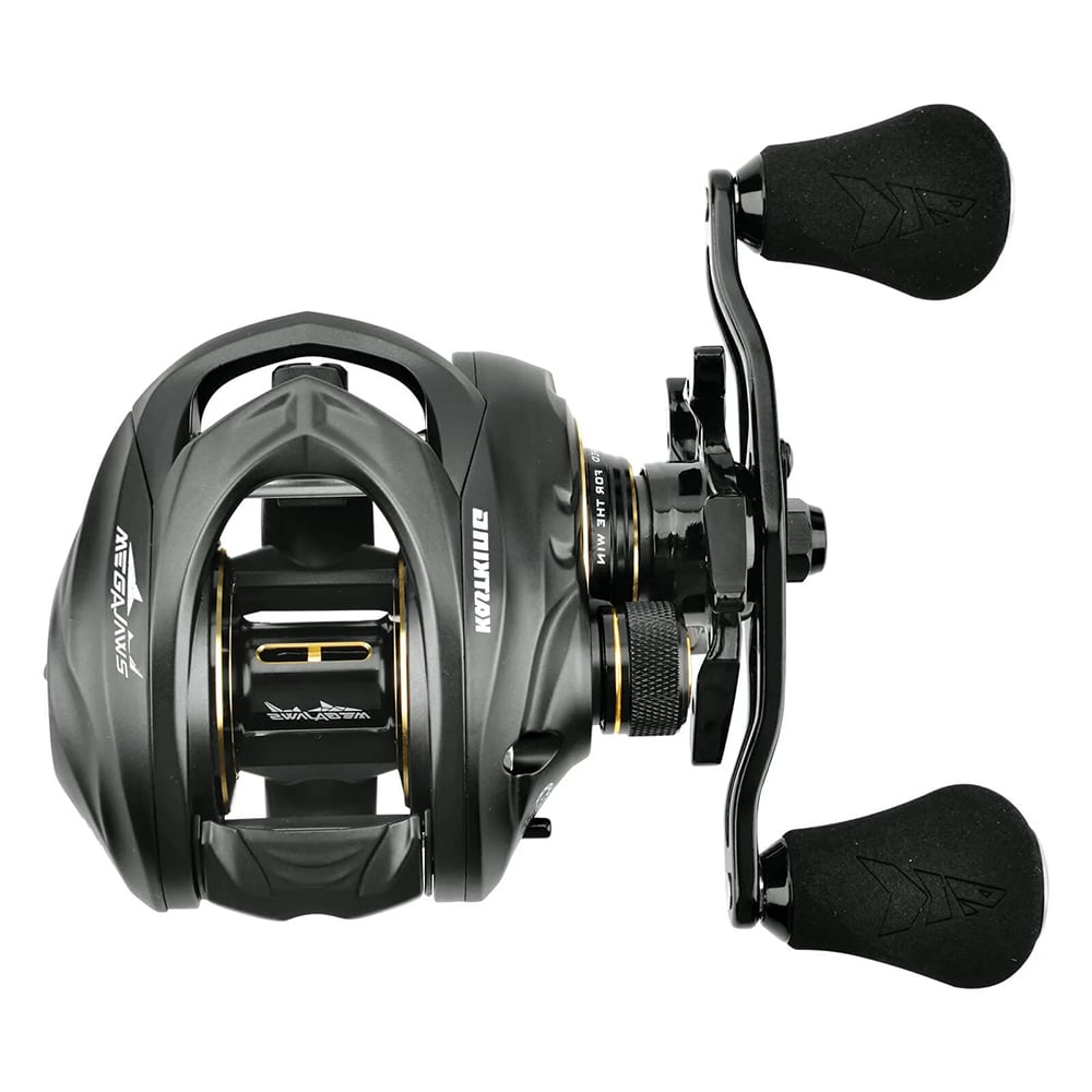 KastKing MegaJaws Elite Casting Reel Dark Galaxy 7.2:1 RH | KRLCSTMJE-72RDX - Top Down