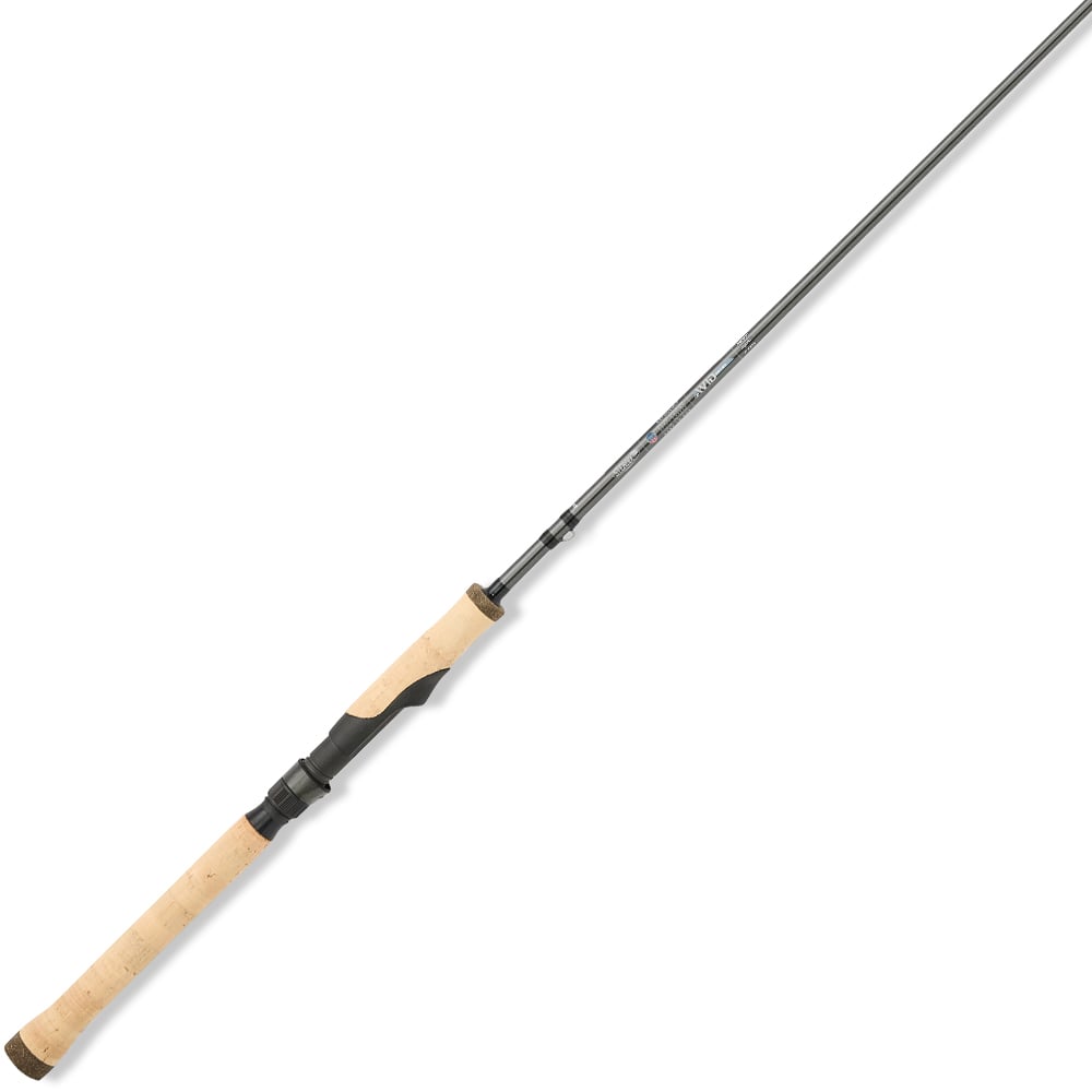 st croix 6'6 spinnning rod St. TSR76MLF Triumph Spinning Stainless steel guide frames with aluminum oxide rings offer great casting performance and solid durability St. Croix Triumph TSR66MF 6'6"