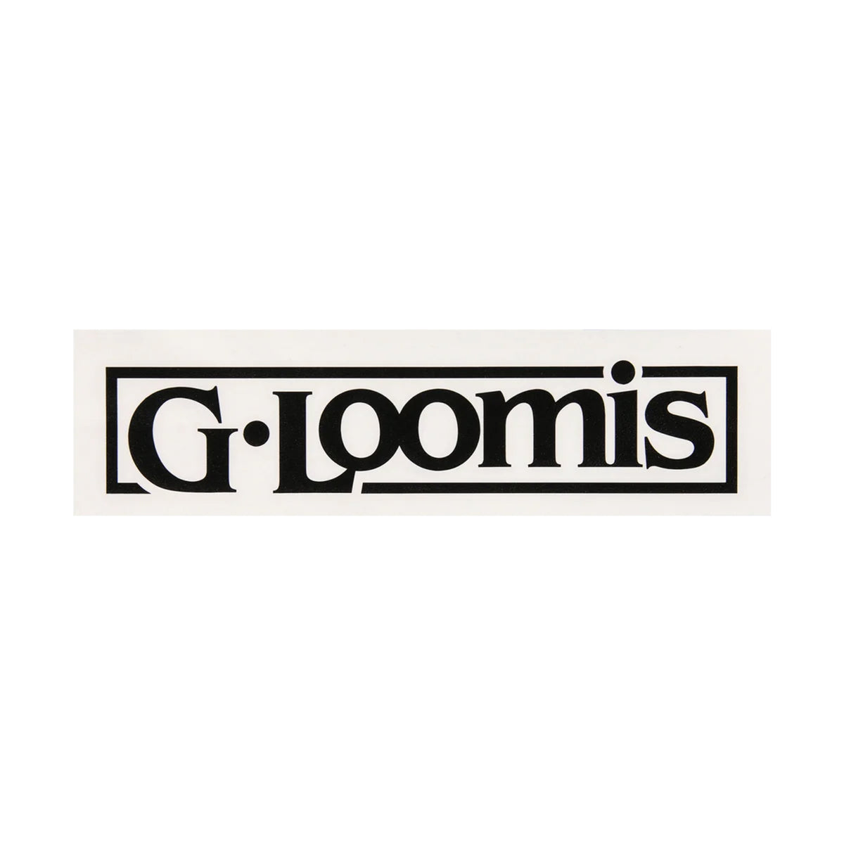 G. Loomis Black Block Logo Boat Decal 21" X 4"