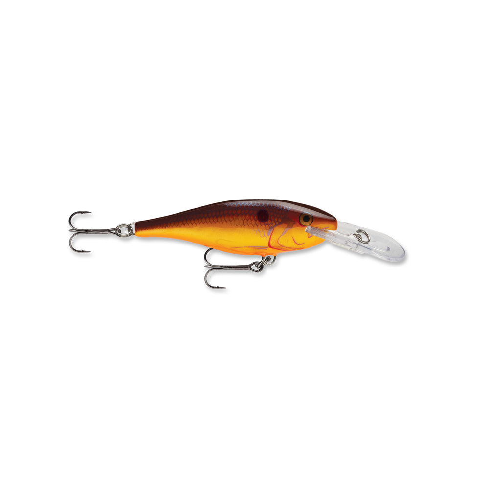 blue and orange lipless rapala fishing lure Rapala Shad Rap 5 Fishing Lures, Crawdad, 2"