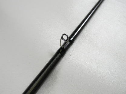 Close-up of a 13 Fishing Envy Black 3 EB3C71M 7'1" Medium Used Casting Rod in excellent condition, highlighting a line guide—ideal for evaluating gear for our Rod and Reel Trade-In and store credit offers.