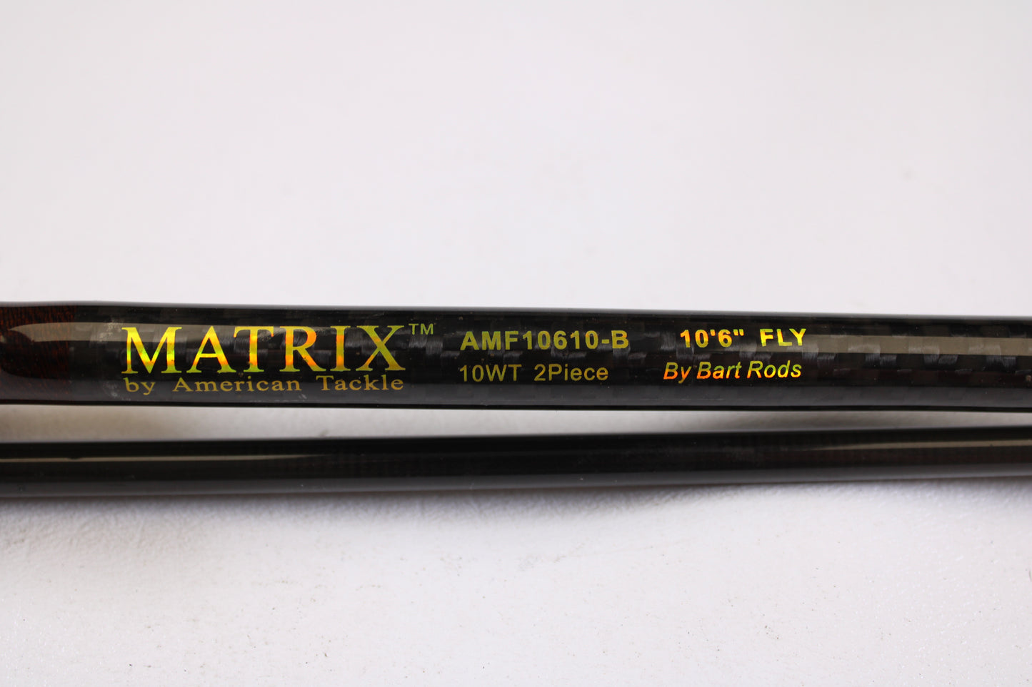 Close-up of an American Tackle Matrix 10'6" 10WT 2 Piece used fly rod in excellent condition—ideal for anglers seeking quality pre-owned gear or participating in our Rod and Reel Trade-In Program.