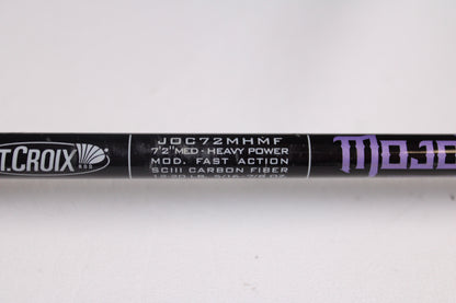 St. Croix Mojo Bass JOC72MHMF Finesse Carbon Cranker 7'2" Medium Heavy - Used Casting Rod - Good Condition