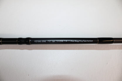 Dobyns Frenzy Series FZ735C-DSG 7'3" Heavy - Used Casting Rod - Excellent Condition