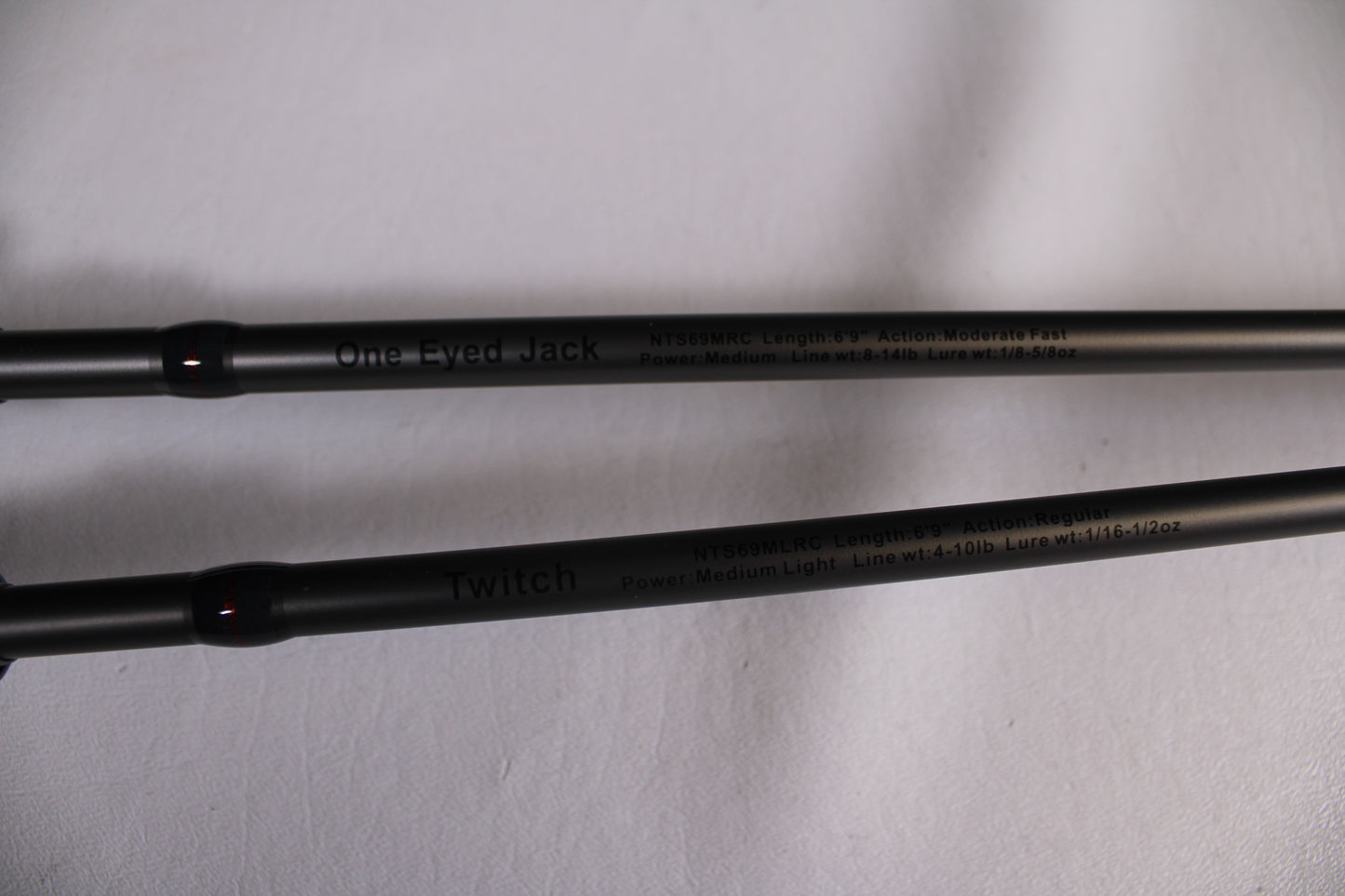 Ark Fishing Tharp Twitch NTS69MLRC 6'9" Medium Light and Tharp One Eyed Jack NTS69MRC 6'9" Medium - Used Casting Rods - Excellent Condition