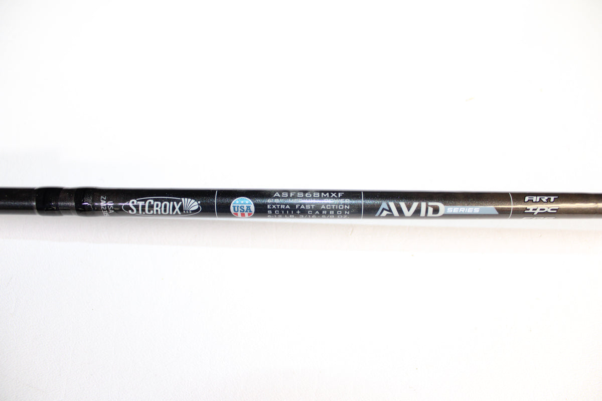 St. Croix Avid ASFS68MXF -  Used Spinning Rod - Excellent Condition