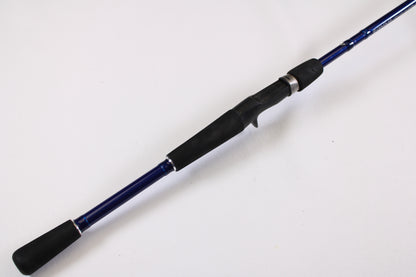 A close-up of the Douglas LRS C745F 7'4" Medium Heavy casting rod in excellent used condition, displayed diagonally against a white background—ideal for our rod and reel trade-in program to upgrade your gear.