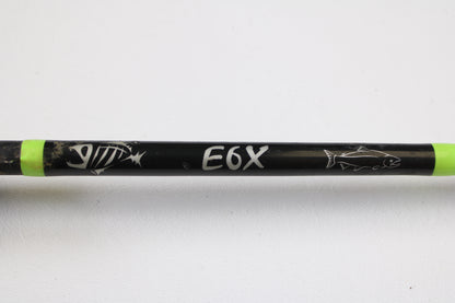 The G. Loomis E6X Hot Shot 1021-2C HSR GH 8'6" Mag Medium 2pc Used Casting Rod is in good condition and ideal for our rod and reel trade-in program if you’re looking to upgrade your used G. Loomis gear.