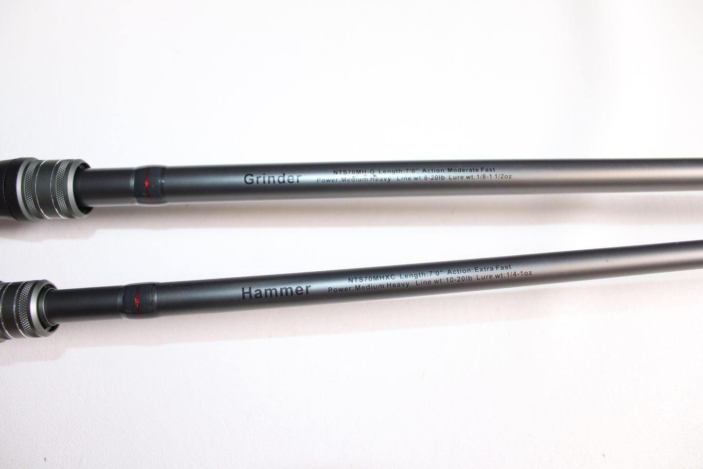 Ark Fishing Tharp Grinder NTS70MH-G 7'0" Medium Heavy and Tharp Hammer NTS70MHXC 7'0" Medium Heavy - Used Casting Rods - Excellent Condition