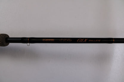 Close-up of a G. Loomis GLX 751s WJR Used Spinning Rod in excellent condition—trade up through our Rod and Reel Trade-In Program or earn store credit with your used gear.