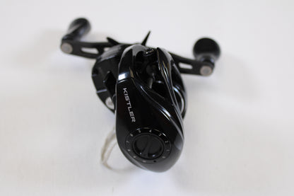 A Kistler Series 1 KS1-R173 7.3:1 RH used casting reel in good condition, photographed on a plain white background—ideal for your collection or trade-in through our rod and reel program for store credit.
