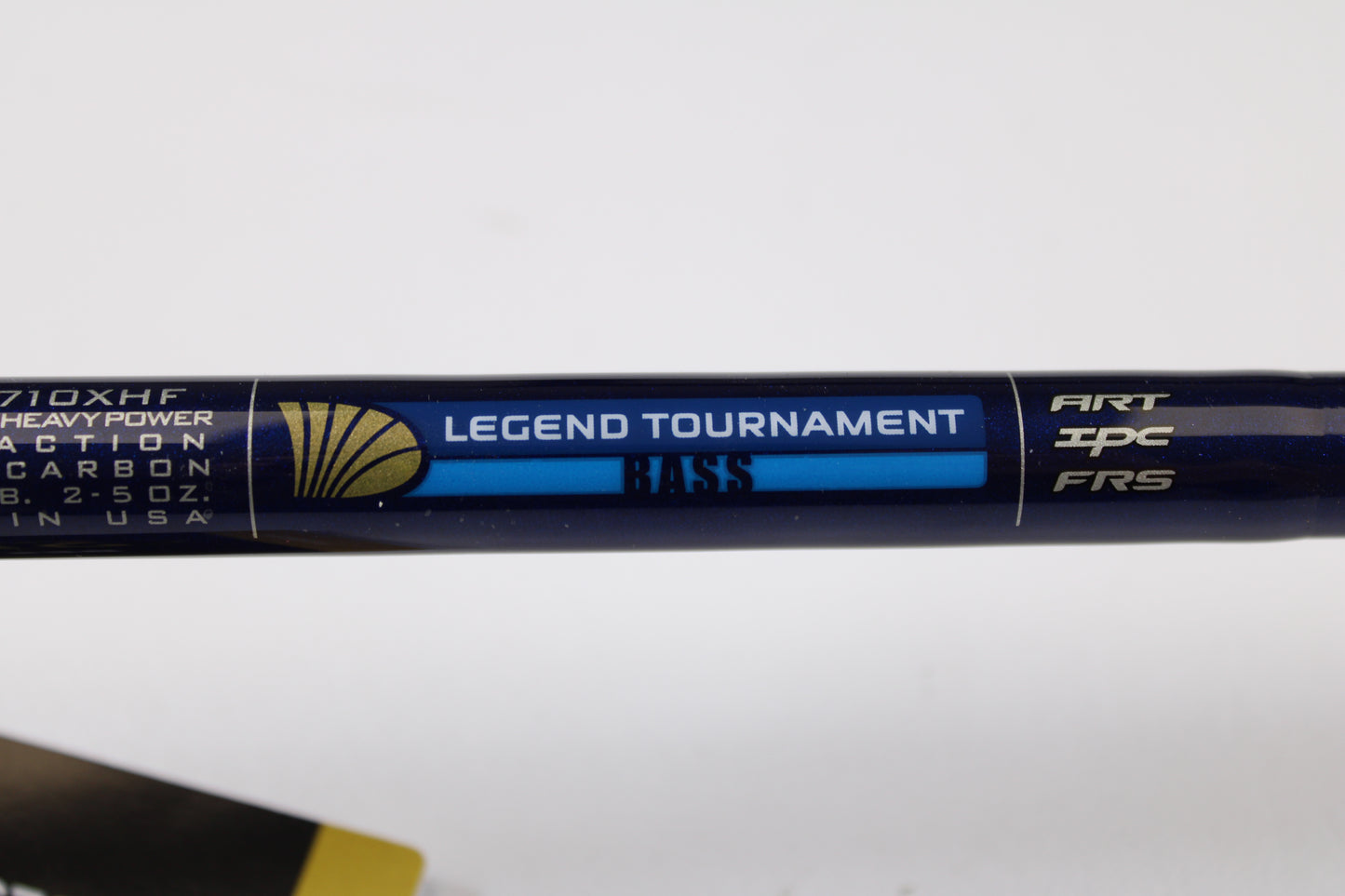 Close-up of a St. Croix Legend Tournament Bass LBTC710XHF Mid Swimbait 7'10" XH used casting rod in mint condition—ideal for anglers upgrading via our rod and reel trade-in program or store credit for used gear.