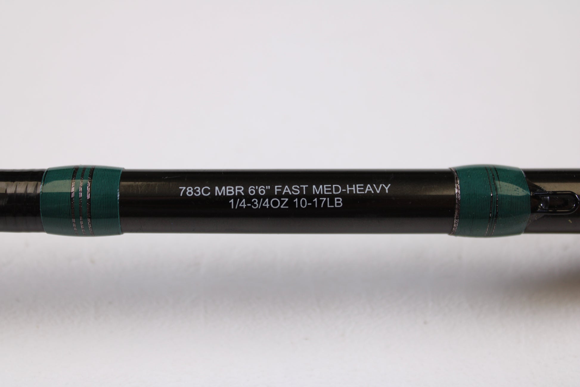 Close-up of the G. Loomis Conquest CNQ 783C MBR 6'6" Medium Heavy Used Casting Rod in excellent condition—ideal for upgrading via our Rod and Reel Trade-In Program to earn store credit for your used gear.