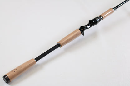 A close-up of a Daiwa Tatula TTU 731HRB-SB 7'3" Heavy Swimbait Used Casting Rod in mint condition, displayed on white—ideal for upgrading through our Rod and Reel Trade-In Program for store credit on your used gear.