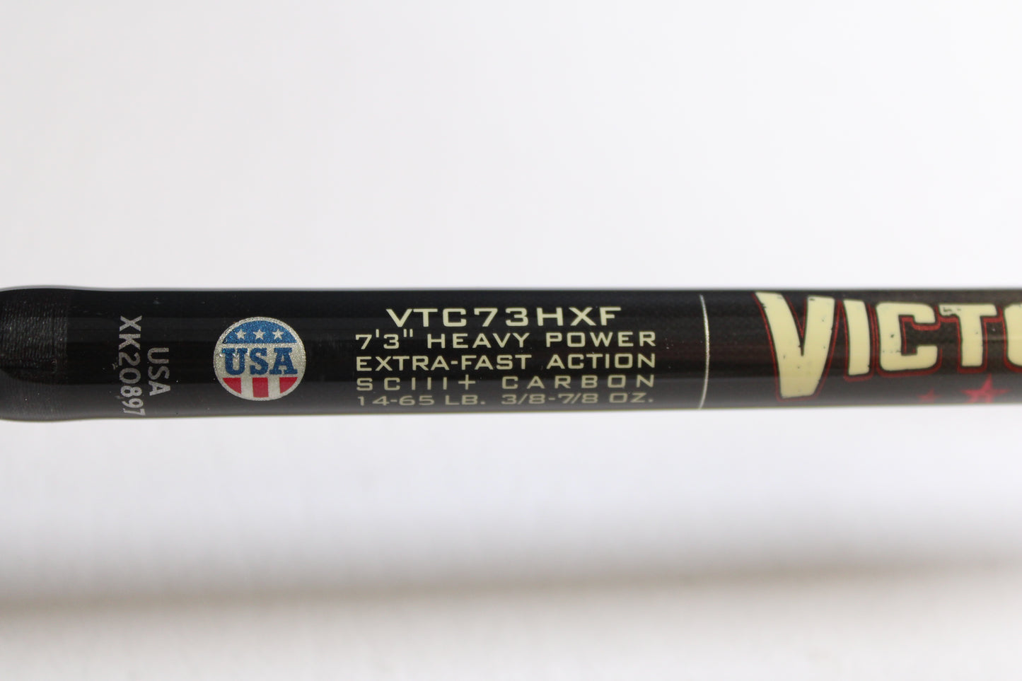 St. Croix Victory VTC73HXF Full Contact Finesse 7'3" Heavy - Used Casting Rod - Very Good Condition Heavily Cork Sealed