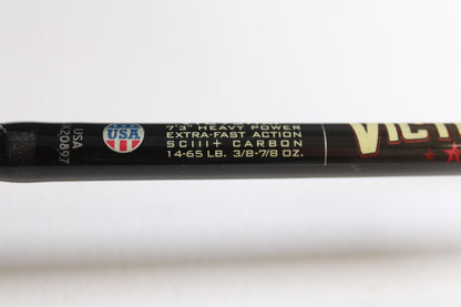 St. Croix Victory VTC73HXF Full Contact Finesse 7'3" Heavy - Used Casting Rod - Very Good Condition Heavily Cork Sealed
