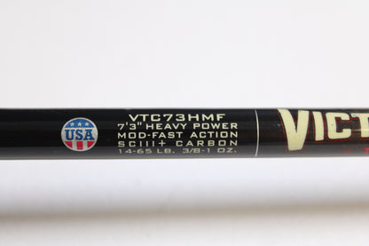 St. Croix Victory VTC73HMF Flip'n 7'3" Heavy - Used Casting Rod - Very Good Condition Heavily Cork Sealed