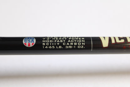 St. Croix Victory VTC73HMF Flip'n 7'3" Heavy - Used Casting Rod - Very Good Condition Heavily Cork Sealed