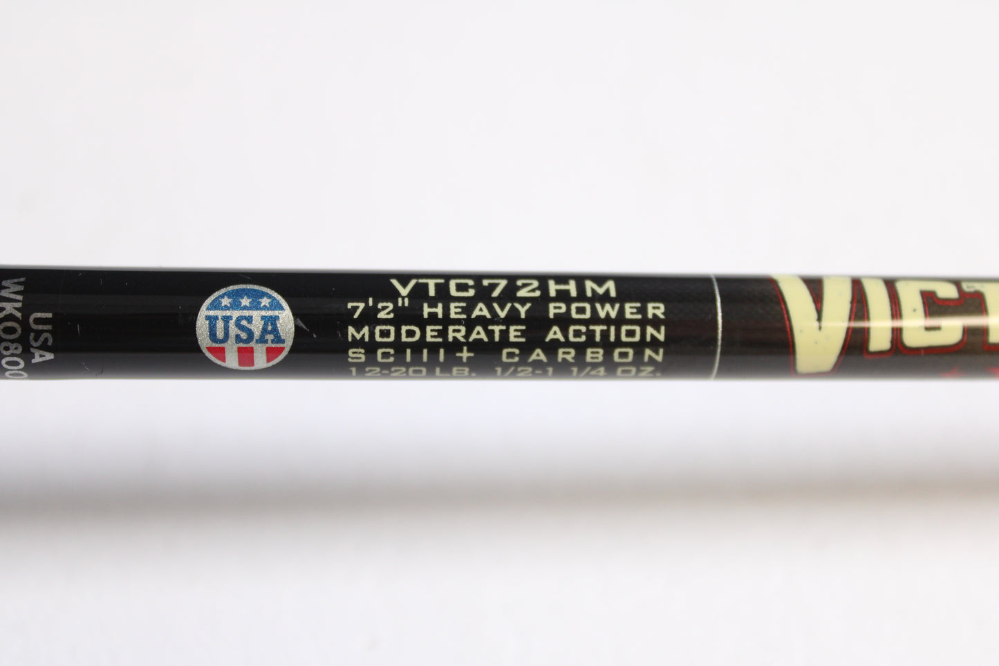St. Croix Victory VTC72HM Rip'n Chatter 7'2" Heavy - Used Casting Rod - Very Good Condition Heavily Cork Sealed