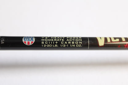 St. Croix Victory VTC72HM Rip'n Chatter 7'2" Heavy - Used Casting Rod - Very Good Condition Heavily Cork Sealed