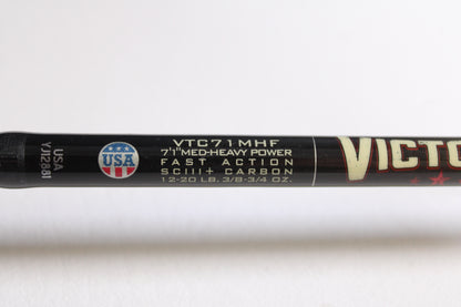 St. Croix Victory VTC71MHF The Grunt 7'1" Medium Heavy - Used Casting Rod - Very Good Condition Heavily Cork Sealed