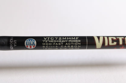 St. Croix Victory VTC72MHMF Cranker 7'2" Medium Heavy - Used Casting Rod - Very Good Condition Heavily Cork Sealed