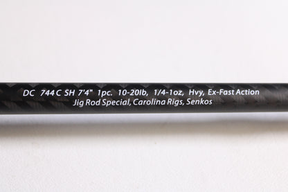 Dobyns Champion XP DC744CSH 7'4" Heavy - Used Casting Rod - Mint Condition