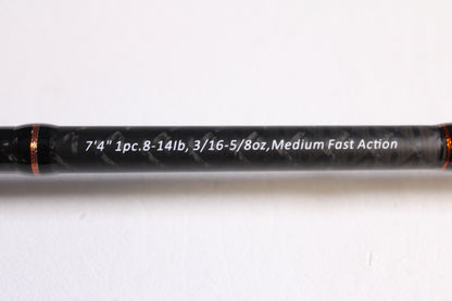 Dobyns Champion Extreme HP DX742CSH 7'4" Medium - Used Casting Rod - Excellent Condition