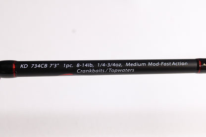 Dobyns Kaden KD734CB 7'3" Medium Mod-Fast - Used Casting Rod - Excellent Condition