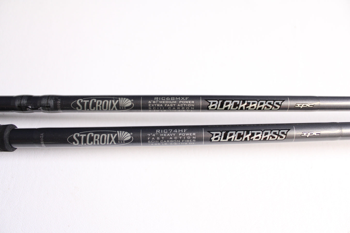 St. Croix Black Bass RIC68MXF and RIC74HF - Used Casting Rods - Very Good Condition