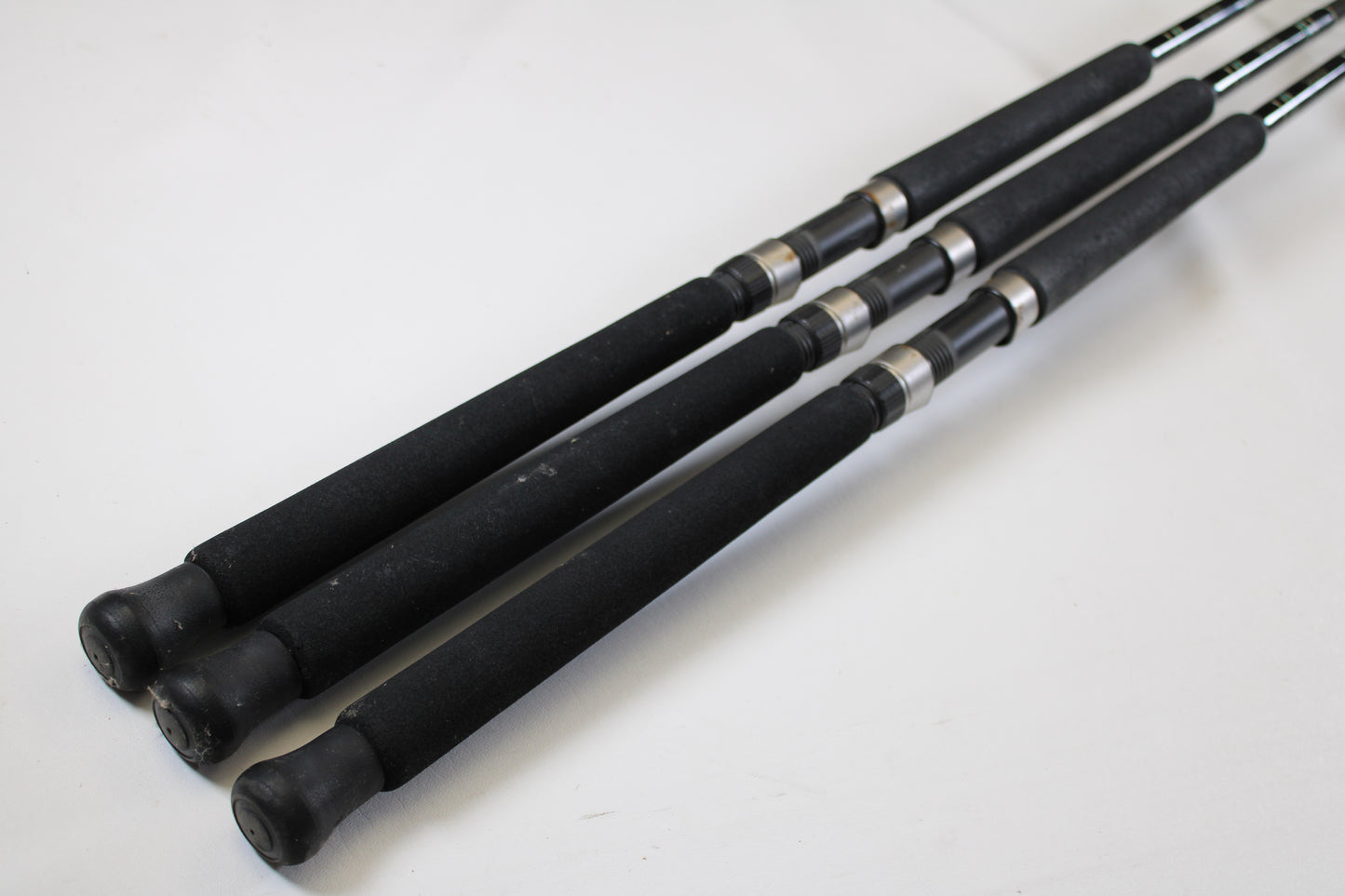 Three Cousins Tackle CLB 70L-S 7'0" used spinning rods (Qty: 3, very good condition) are shown—ideal for anglers seeking quality pre-owned gear or using our Rod and Reel Trade-In for store credit.