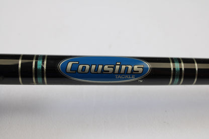 A close-up of the Cousins Tackle CLB 70L-S 7'0" light used spinning rod—very good condition and perfect for anglers seeking quality pre-owned gear or trade-in opportunities for store credit. Qty: 3 available.