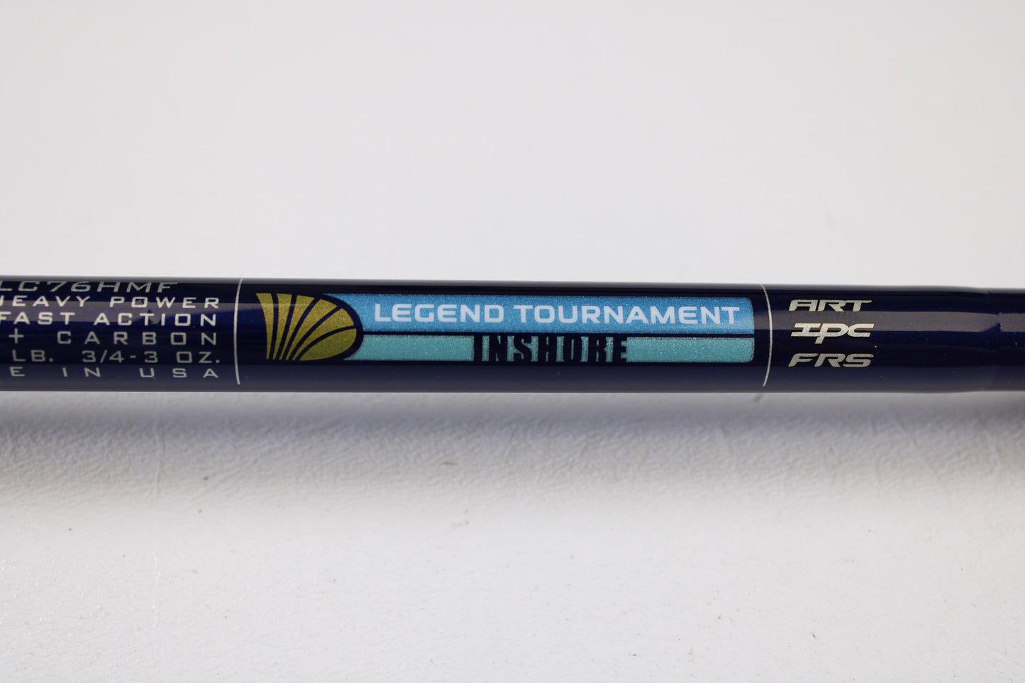 Close-up of a St. Croix Legend Tournament Inshore ITLC76HMF 7'6" Heavy Used Casting Rod in mint condition—ideal for upgrading with store credit or trading in used gear.