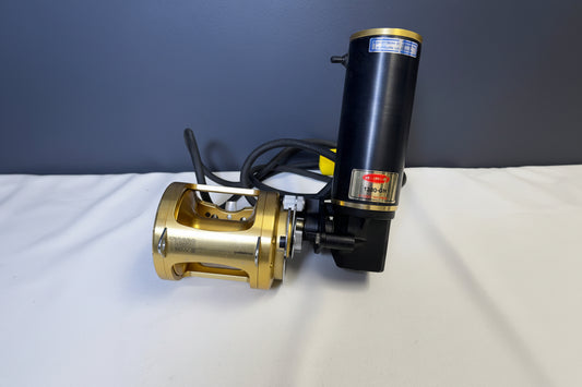 Shimano Tiagra 80W with Elec-Tra-Mate 1380-GH 12 Volt DC Electric Reel - Used Conventional Reel - Good Condition