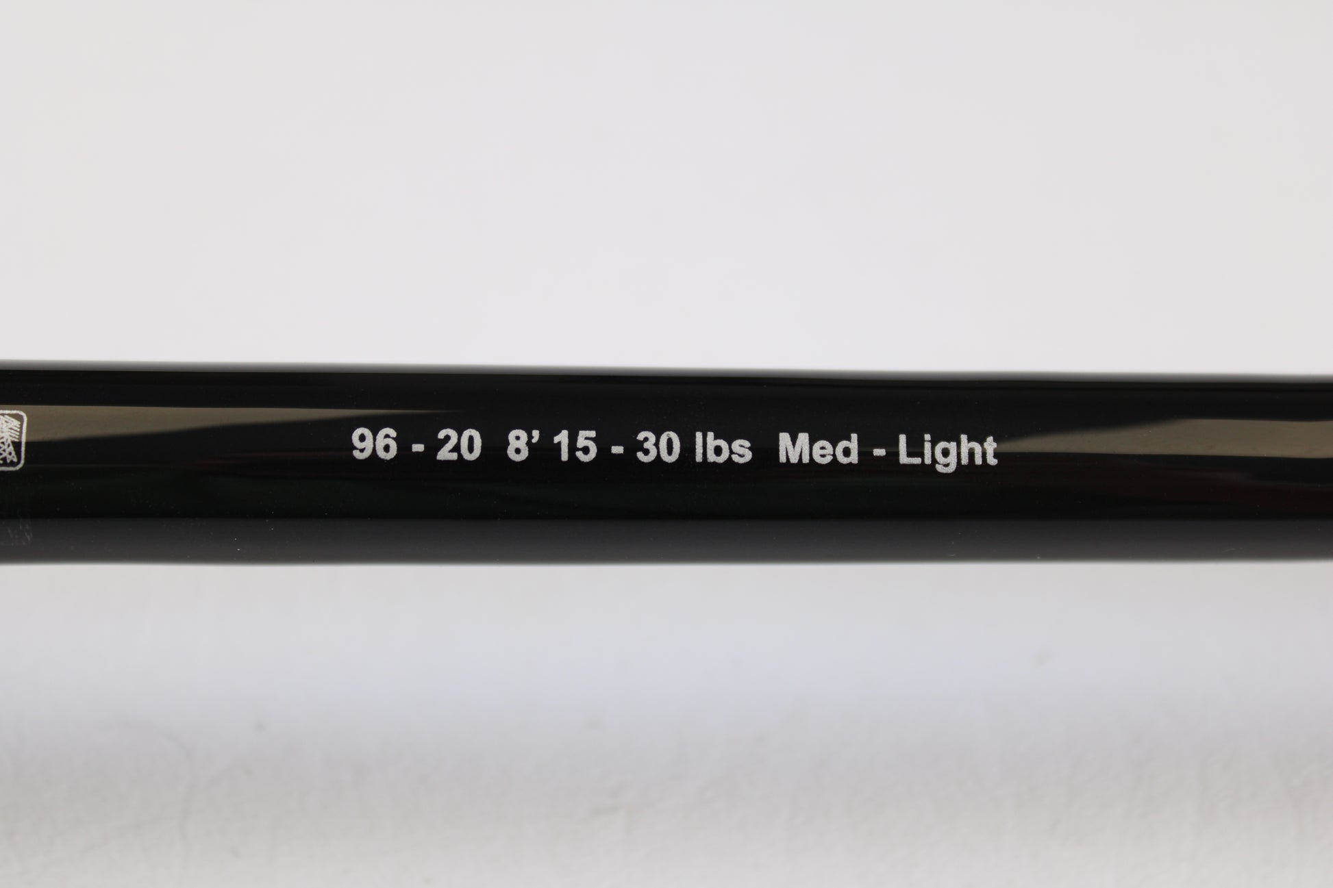 A detailed shot of the G. Loomis IMX-PRO Offshore 96-20 8'0" Medium Light Used Casting Rod in mint condition—ideal for fans of quality pre-owned gear and our Rod and Reel Trade-In Program.