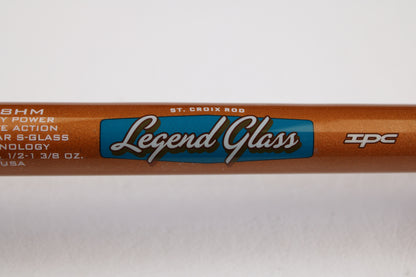 Close-up of a St. Croix Legend Glass LGC88HM 8'8" Heavy Used Casting Rod in mint condition, featured in our used gear selection from the rod and reel trade-in program.