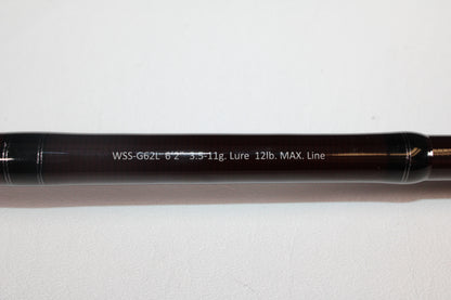 Legit Design Wild Side WSS-G62L 6'2" Light - Used Spinning Rod - Excellent Condition