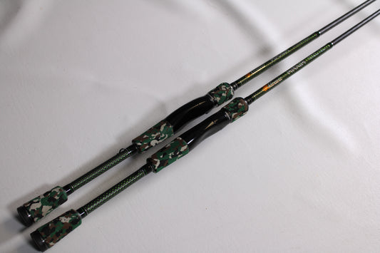 Two Phenix Maxim MAX-S610L and MAX-S610ML 6'10" used spinning rods in excellent condition—ideal for trade-in or earning store credit through our Rod and Reel Trade-In Program.