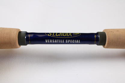 Close-up of a St. Croix Legend Tournament Pike Versatile Special LTPC216MHF 7'1" Medium Heavy Casting Rod—Used, Excellent Condition—ideal for your next rod and reel trade-in or when shopping for quality used gear.