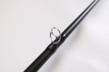 Close-up of a Temple Fork Tactical Bass TAC SB 726-1 7'2" Heavy Used Casting Rod in excellent condition—ideal for upgrading with our Rod and Reel Trade-In Program, where you can earn store credit for your used gear.