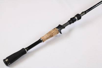 A close-up of the 13 Fishing Envy Black EBC71H 7'1" Heavy Used Casting Rod in very good condition, ideal for featuring pre-owned gear in our Rod and Reel Trade-In Program for store credit.