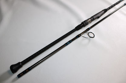 The Tsunami Air Wave Elite TSAWESS802LT 8'0" 2-piece used spinning rod, in excellent condition, is perfect for those upgrading through our Rod and Reel Trade-In Program or earning store credit for used gear.