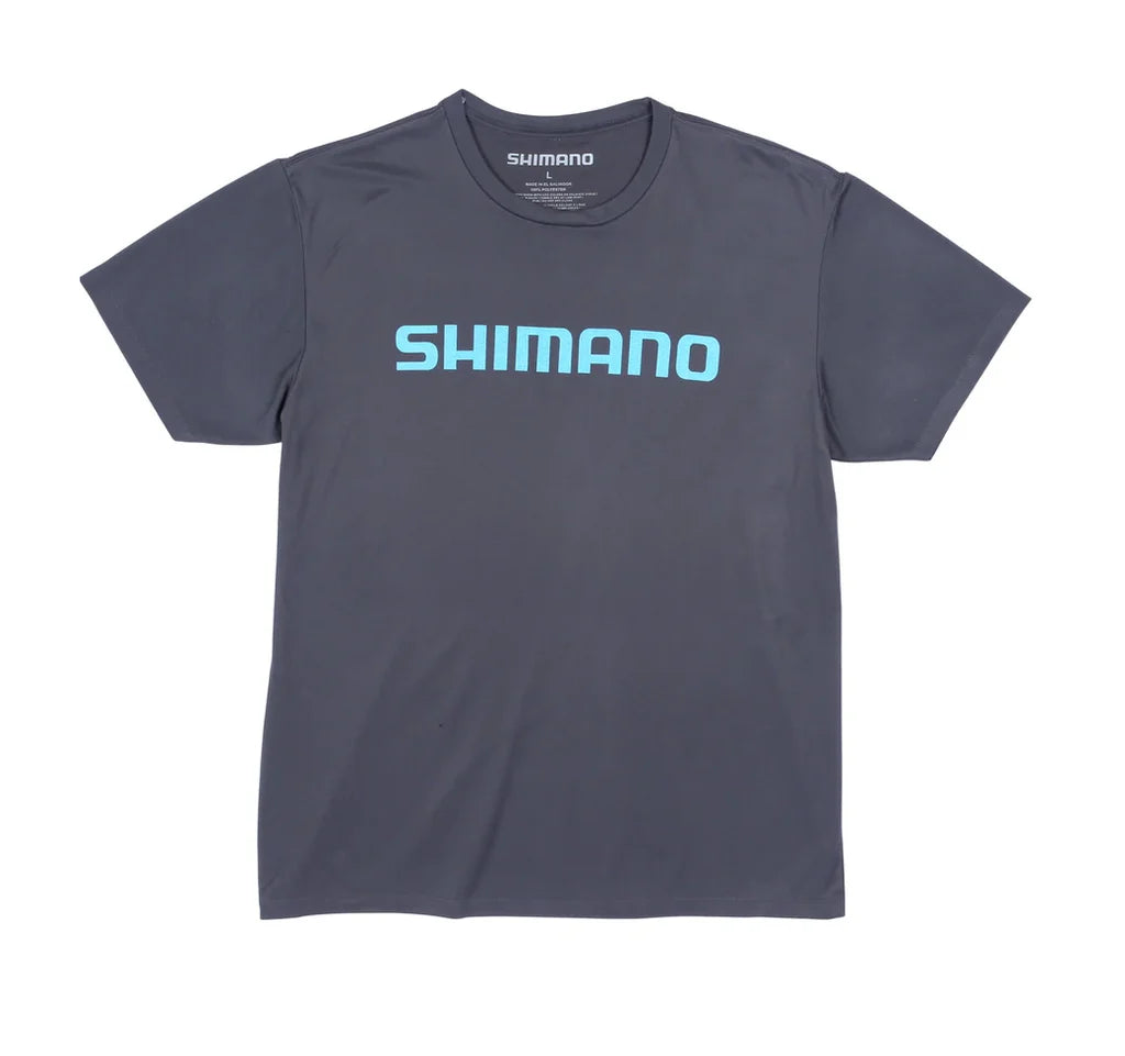 Shimano Short Sleeve T-Shirt - Charcoal - LARGE