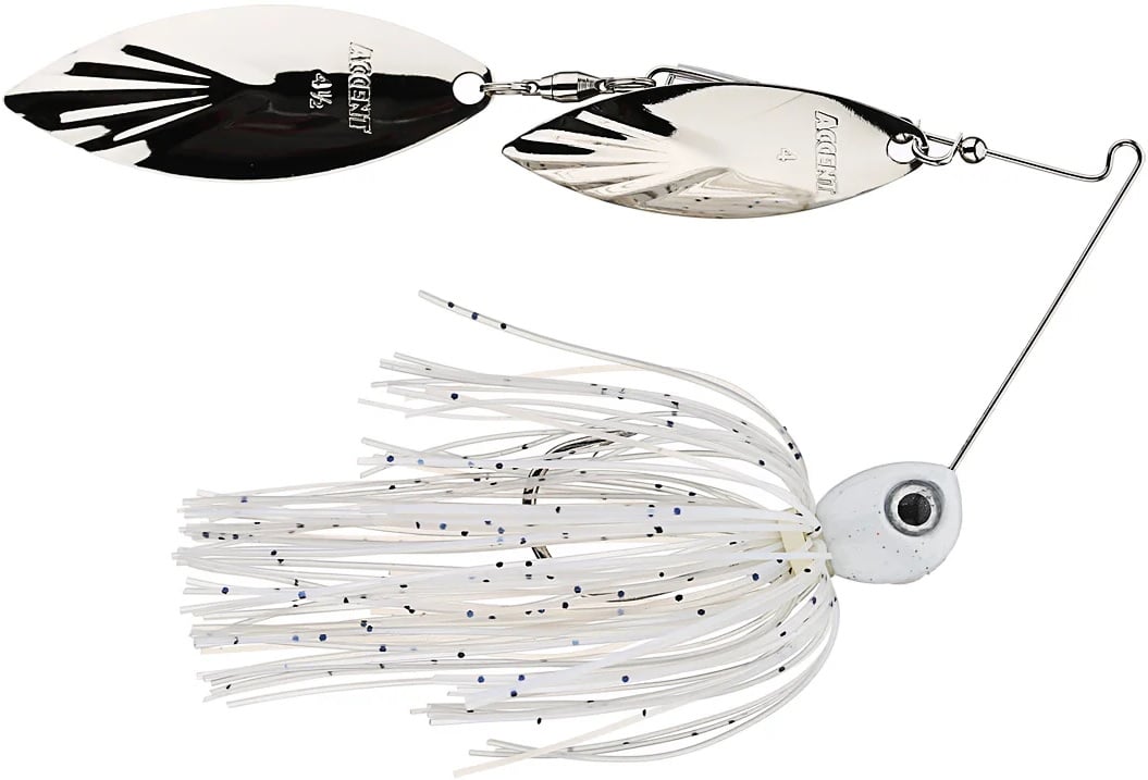 Accent River Special Spinnerbaits 1 oz / Double Willow Nickel Nickel / White