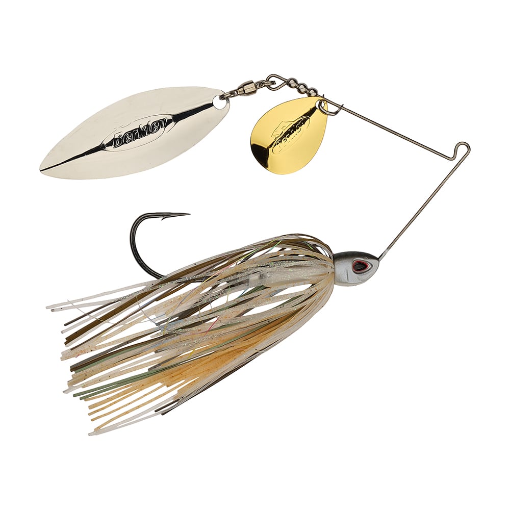 Berkley Power Blade Compact Colorado Willow Spinnerbait Herring Gold/Silver