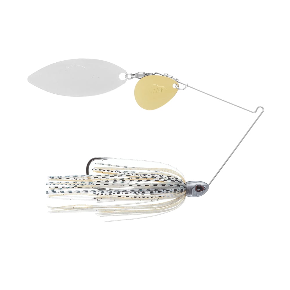 Berkley Power Blade Compact Colorado Willow Spinnerbait Silver Bullet Gold/Silver