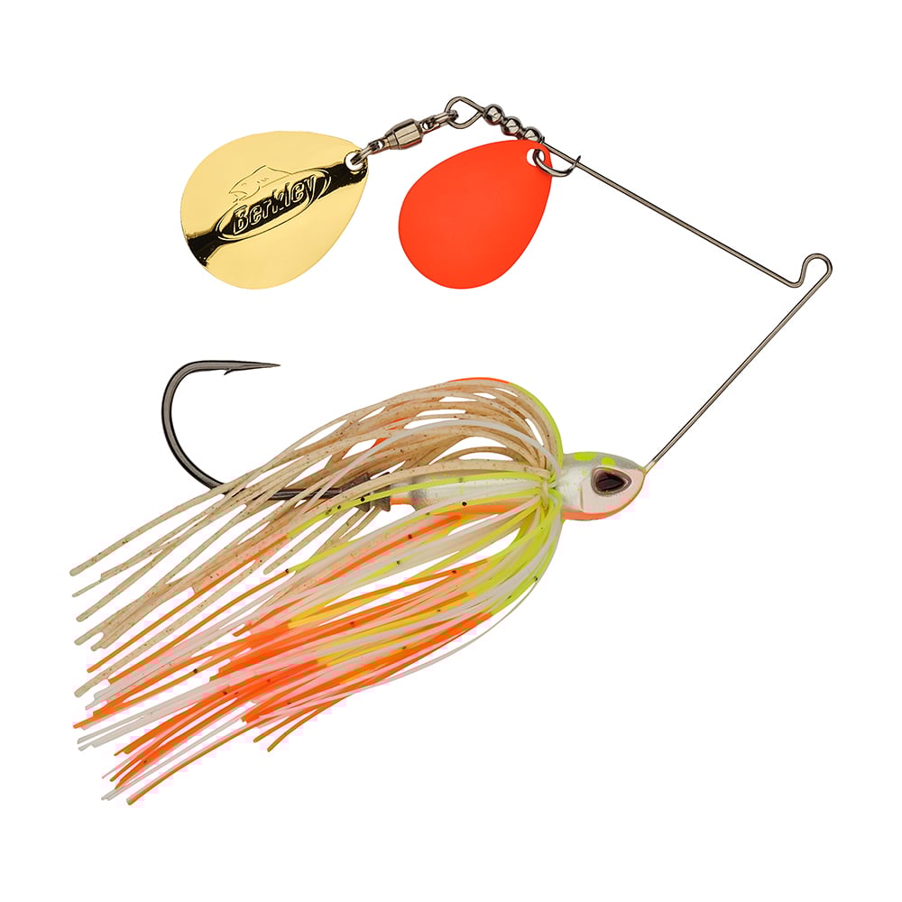 Berkley Power Blade Compact Double Colorado Spinnerbait Coleslaw Orange/Gold